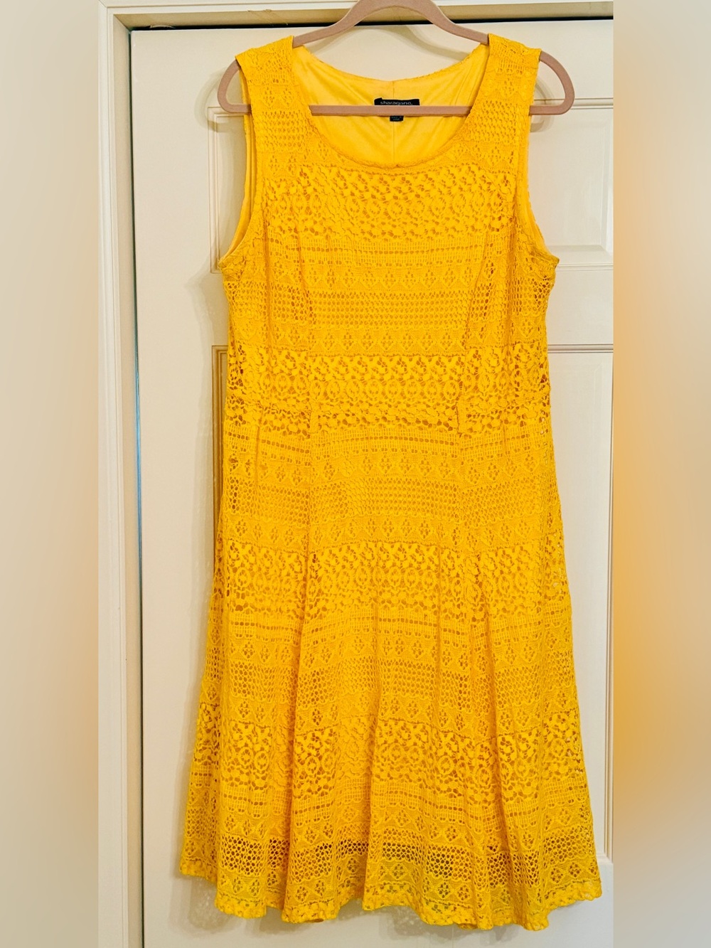 Yellow Lace Sleeveless Sundress